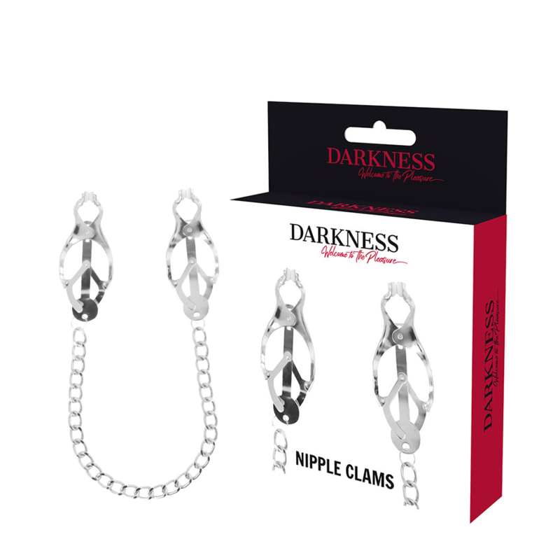 PINZA PER CAPEZZOLI IN METALLO CON CATENA - CHARME VIBE