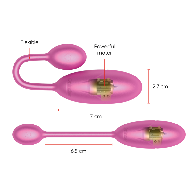 UOVO VIBRANTE DENVER ROSA 7 X 2,7 CM APP GRATUITA - CHARME VIBE