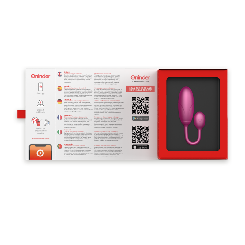 UOVO VIBRANTE DENVER ROSA 7 X 2,7 CM APP GRATUITA - CHARME VIBE