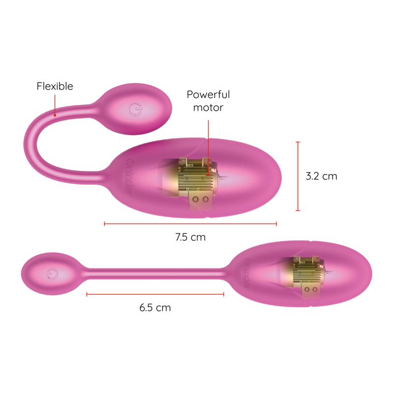 UOVO VIBRANTE TOKYO ROSA 7,5 X 3,2 CM APP GRATUITA - CHARME VIBE