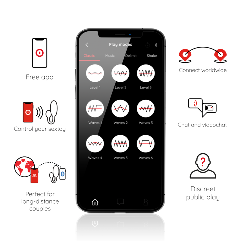 UOVO VIBRANTE TOKYO NERO 7,5 X 3,2 CM APP GRATUITA - CHARME VIBE