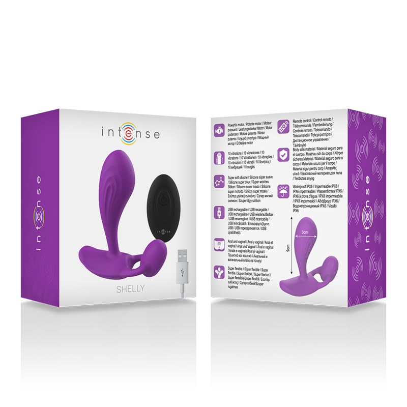 SHELLY PLUG ANAL REMOTE CONTROL VIOLA - CHARME VIBE
