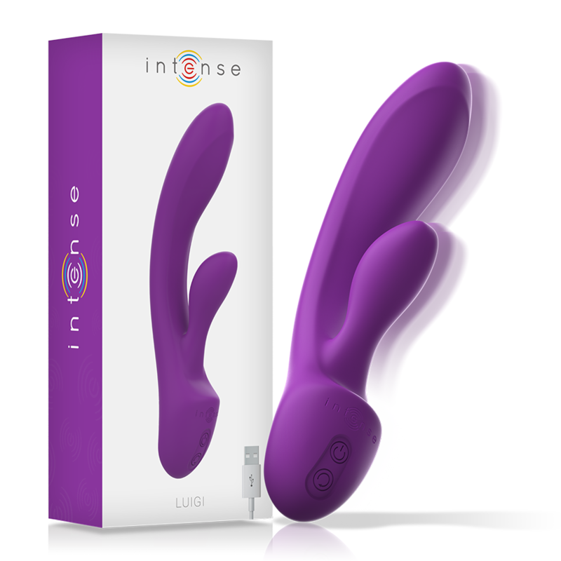 VIBRATORE LUIGI RABBIT SILICONE LIQUIDO VIOLA - CHARME VIBE