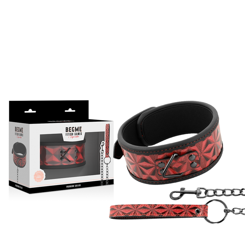 COLLARE IN PELLE VEGANA PREMIUM RED EDITION CON FODERA IN NEOPRENE - CHARME VIBE