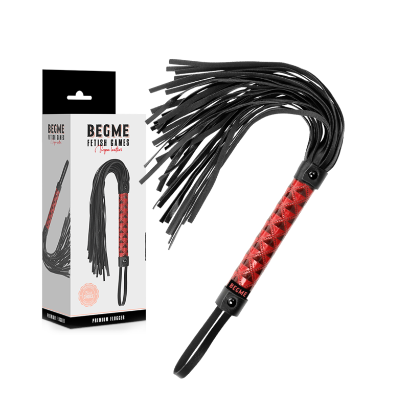 FLOGGER IN PELLE VEGANA EDIZIONE ROSSA - CHARME VIBE
