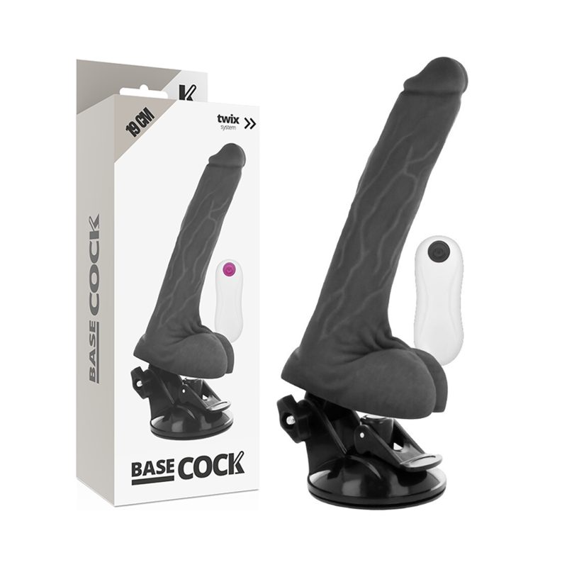 VIBRATORE REALISTICO TELECOMANDO NERO 19 CM O 4 CM - CHARME VIBE