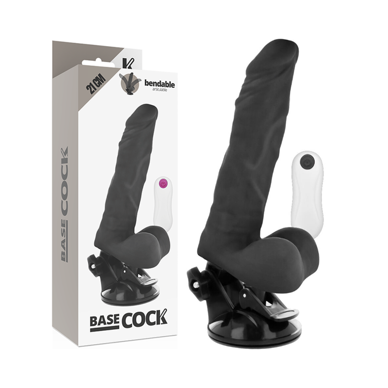 VIBRATORE ARTICOLABILE TELECOMANDO NERO 21 CM O 5 CM - CHARME VIBE