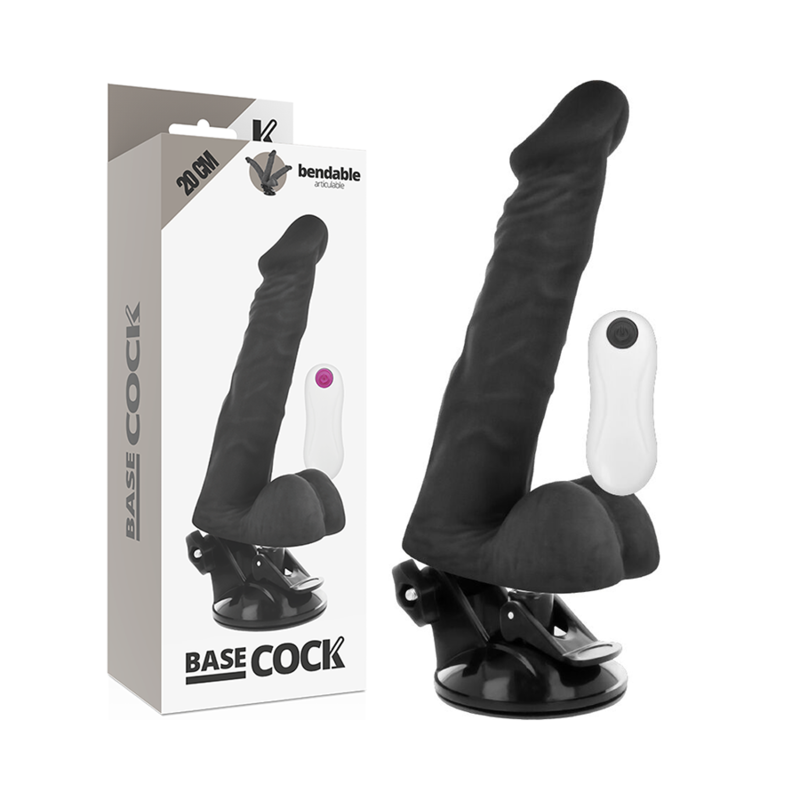 VIBRATORE ARTICOLABILE TELECOMANDO NERO 20 CM O 4.5 CM - CHARME VIBE