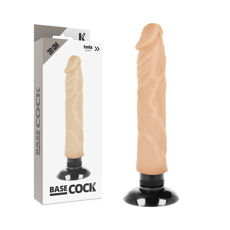 VIBRATORE REALISTICO 2-1 NATURALE 20 CM O 4 CM - CHARME VIBE