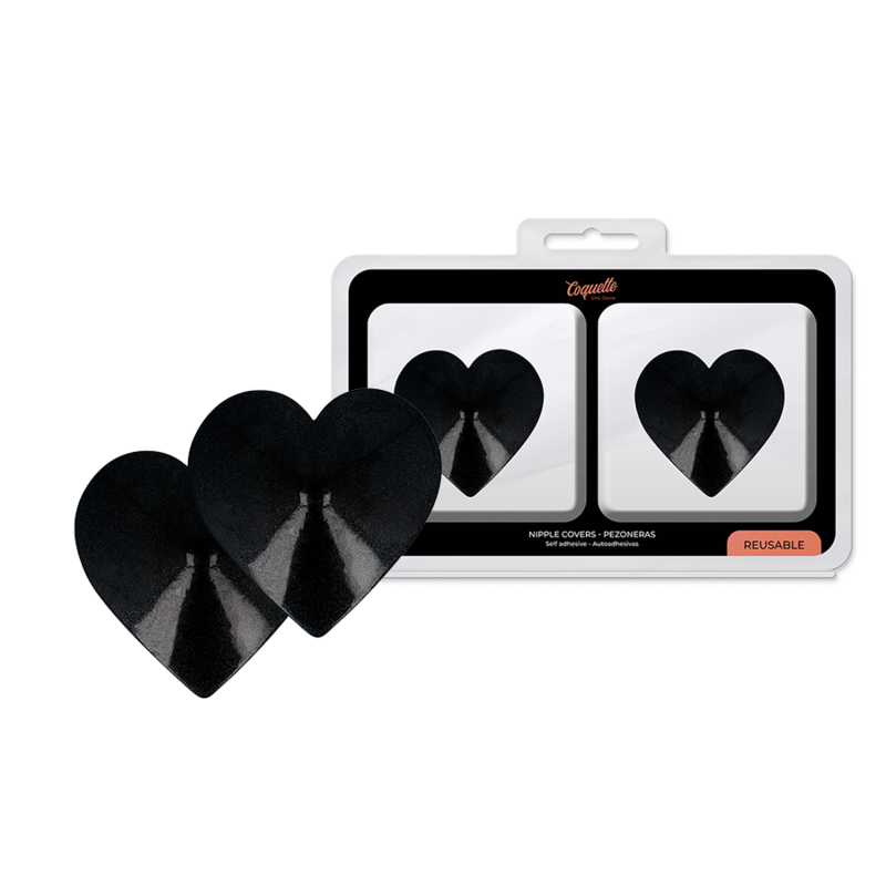 COPRI CAPEZZOLI BLACK HEARTS