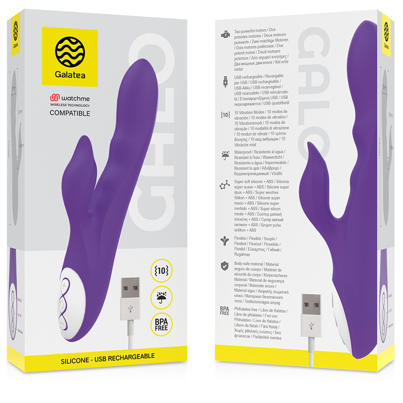 VIBRATORE GALO LILAC COMPATIBILE CON TECNOLOGIA WIRELESS WATCHME - CHARME VIBE