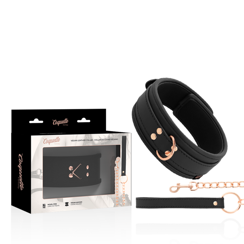 COLLANA IN PELLE FANTASIA VEGANA CON CINTURINO E FODERA IN NEOPRENE - CHARME VIBE