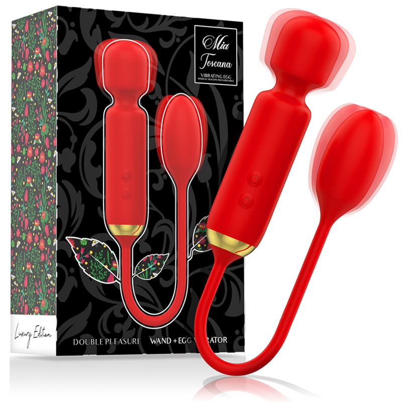BACCHETTA TOSCANA DOPPIO PIACERE + UOVO VIBRATORE - CHARME VIBE