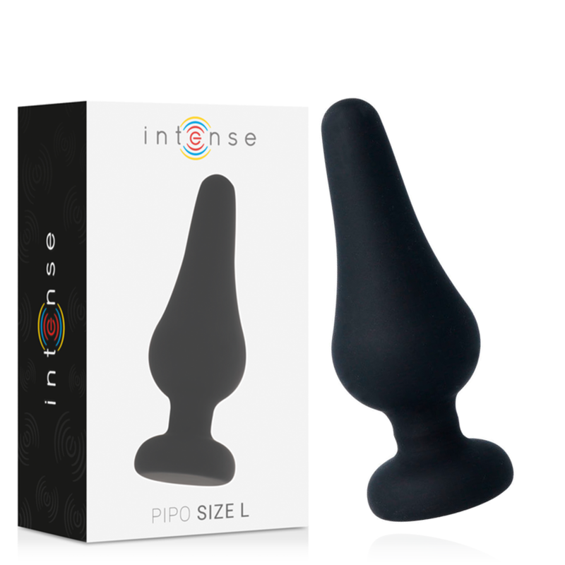PLUG ANALE PIPO L SILICONE NERO 13 CM - CHARME VIBE