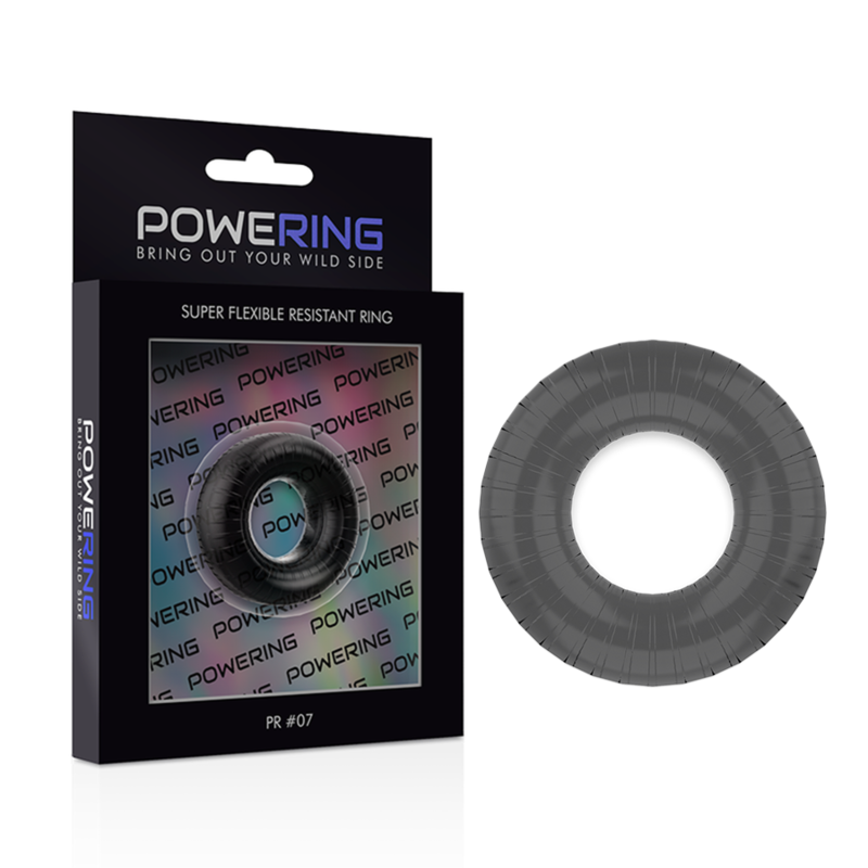 ANELLO PER PENE SUPER FLESSIBILE E RESISTENTE 4,5 CM PR07 NERO - CHARME VIBE