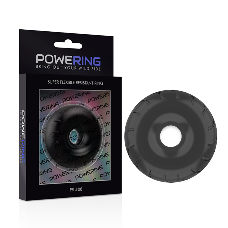 ANELLO PER PENE SUPER FLESSIBILE E RESISTENTE 5CM PR08 NERO - CHARME VIBE