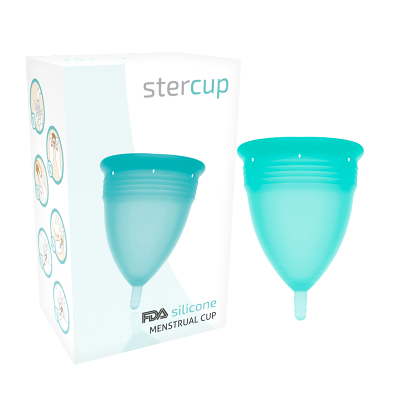 COPPA MESTRUALE IN SILICONE FDA ACQUAMARINA - TAGLIA S - CHARME VIBE