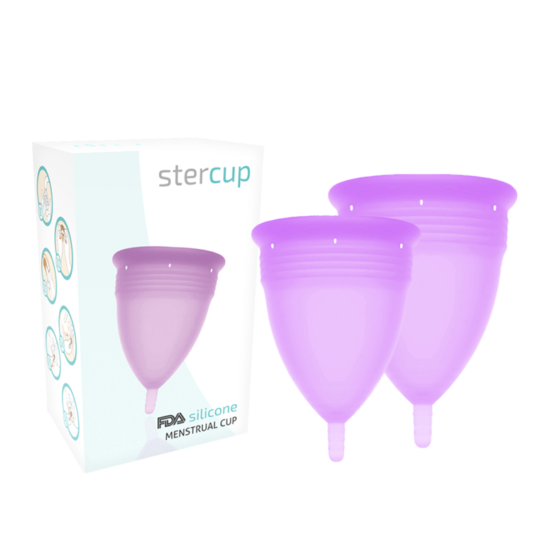 COPPA MESTRUALE IN SILICONE FDA TAGLIA S + L LILLA - CHARME VIBE
