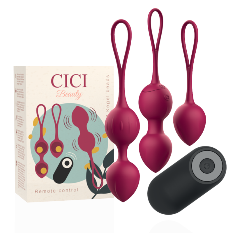 PREMIUM SILICONE 3 PERLINE VIBRANTI KEGEL TELECOMANDO - CHARME VIBE