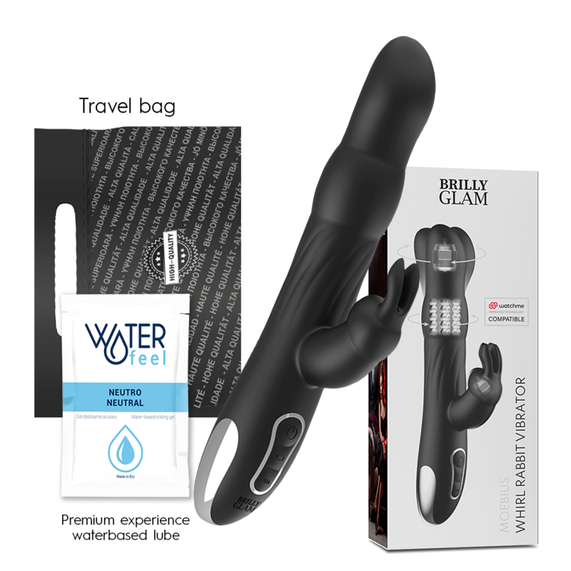 VIBRATORE E ROTATORE CONIGLIO MOEBIUS COMPATIBILE CON LA TECNOLOGIA WIRELESS WATCHME - CHARME VIBE