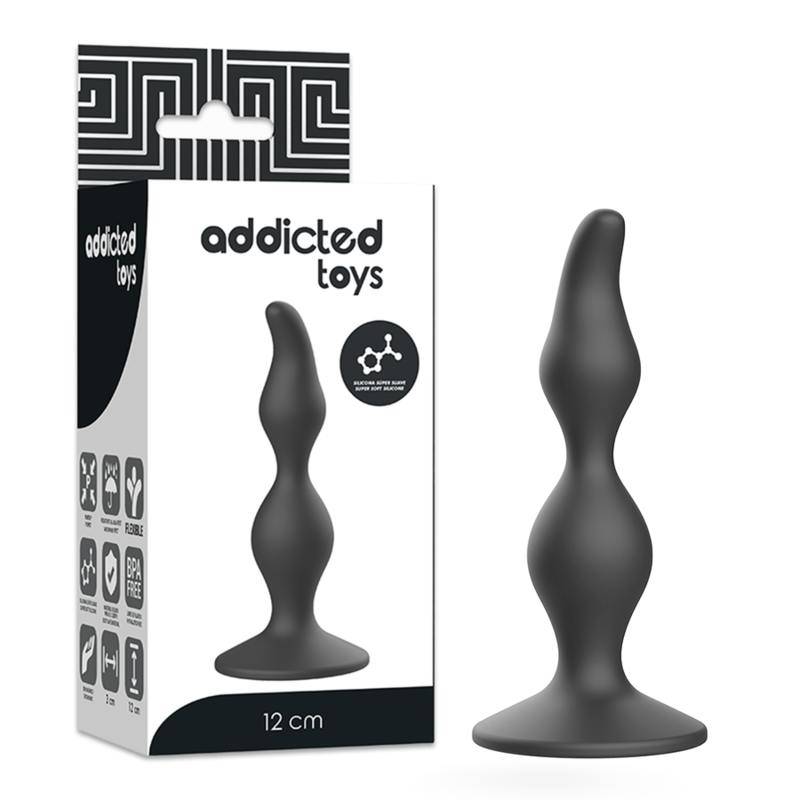 PLUG SESSUALE ANALE 12 CM NERO - CHARME VIBE