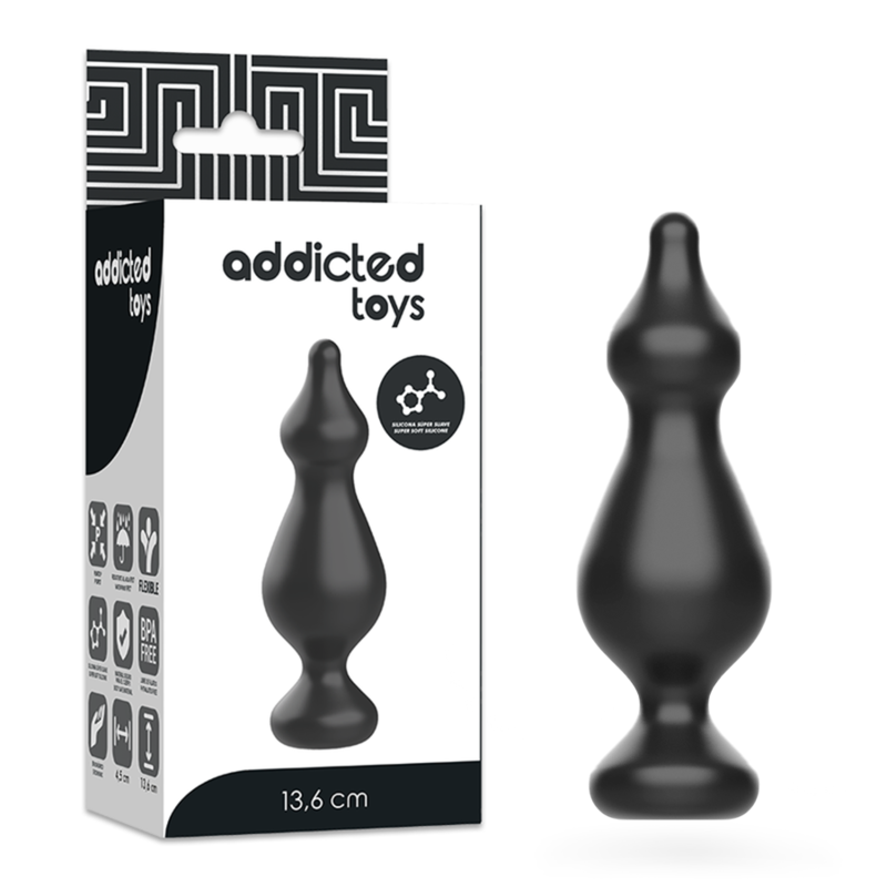 PLUG SESSUALE ANALE 13.6 CM NERO - CHARME VIBE