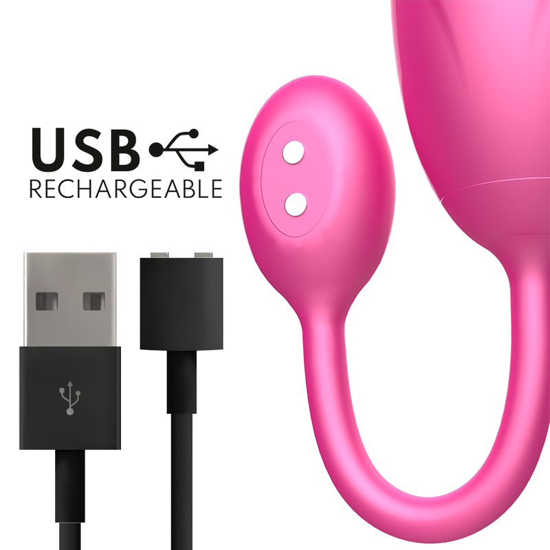 UOVO VIBRANTE DENVER ROSA 7 X 2,7 CM APP GRATUITA - CHARME VIBE