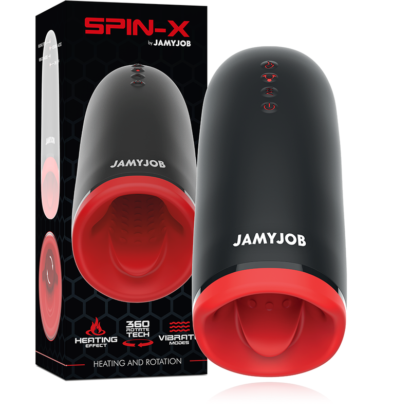 MASTURBATORE RISCALDANTE E ROTANTE SPIN-X - CHARME VIBE