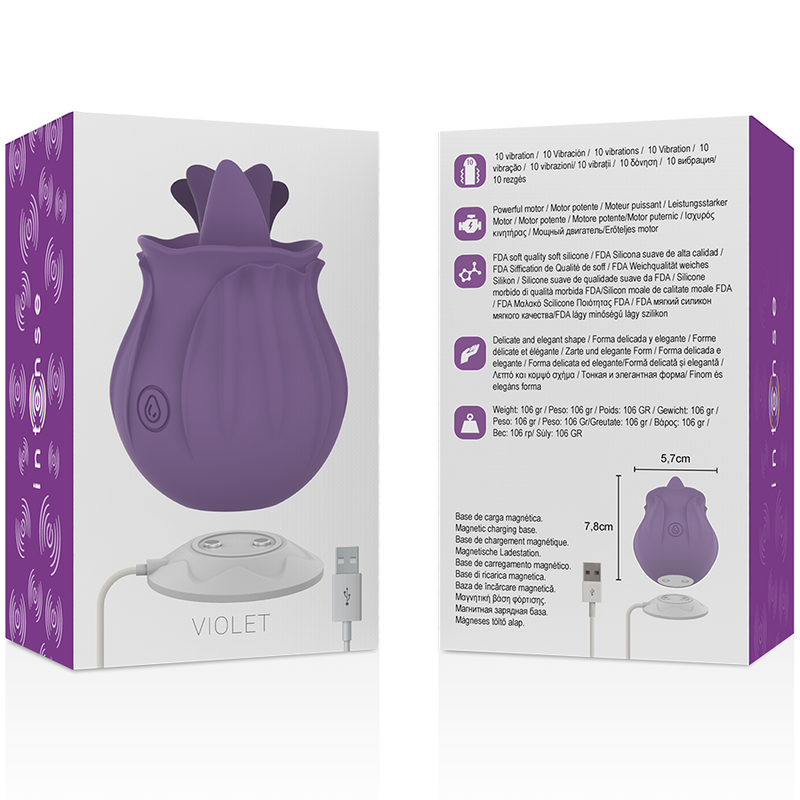 VIOLA CL TORIS STIMOLATORE 10 VIBRAZIONI LILLA - CHARME VIBE