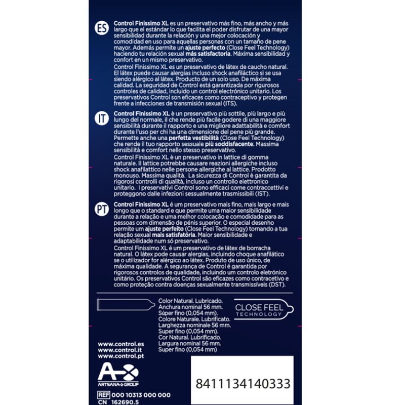 PRESERVATIVI FINISSIMO XL 12 UNITÀ - CHARME VIBE