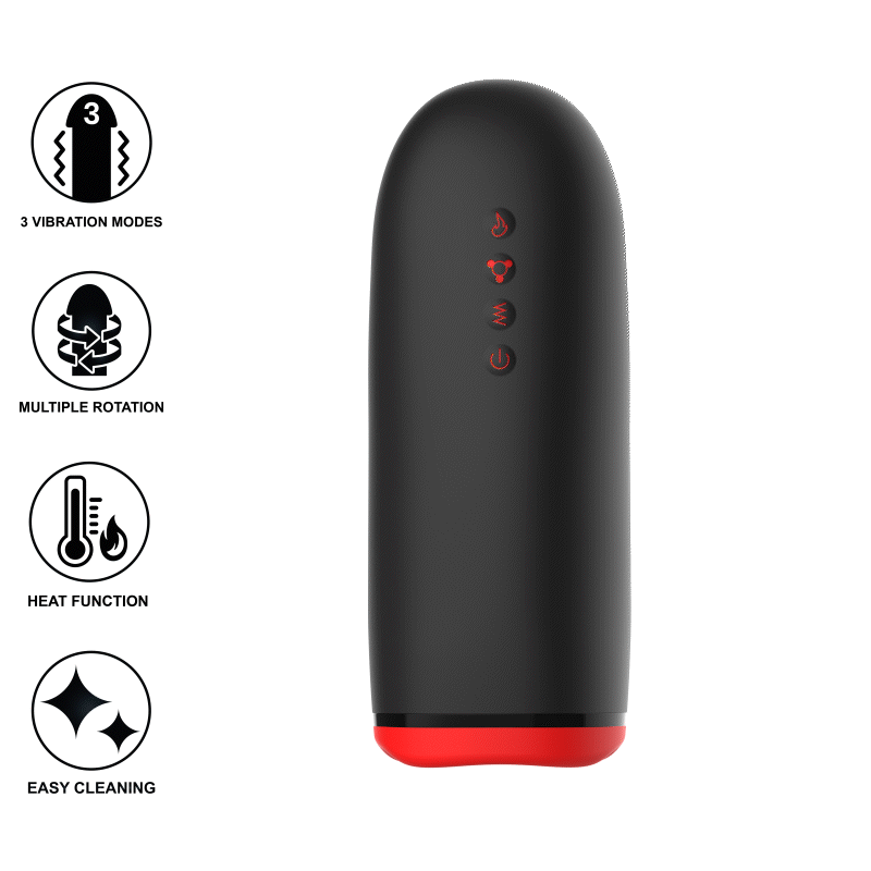 MASTURBATORE RISCALDANTE E ROTANTE SPIN-X - CHARME VIBE