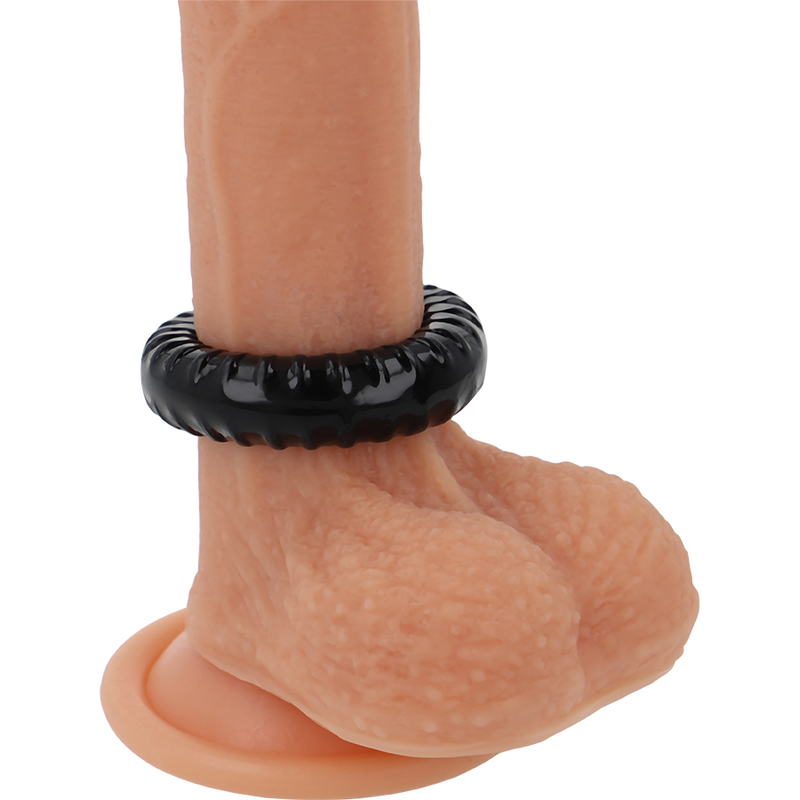 ANELLO PER PENE SUPER FLESSIBILE E RESISTENTE 4,5 CM PR07 NERO - CHARME VIBE