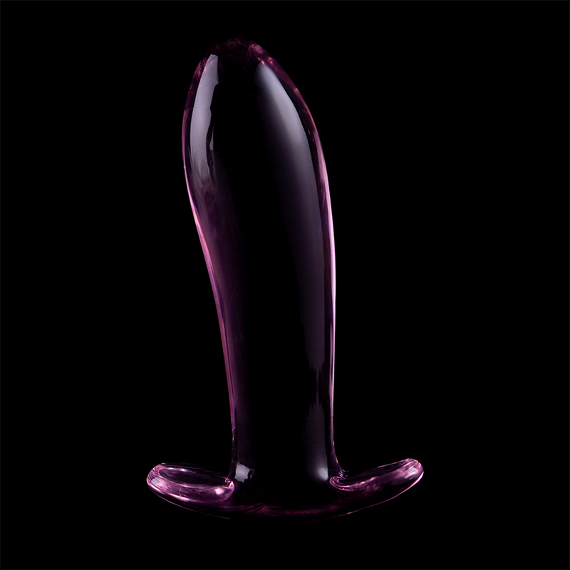 MODELLO 5 PLUG ANALE VETRO BOROSILICATO ROSA 12.5 CM O 3.5 CM - CHARME VIBE