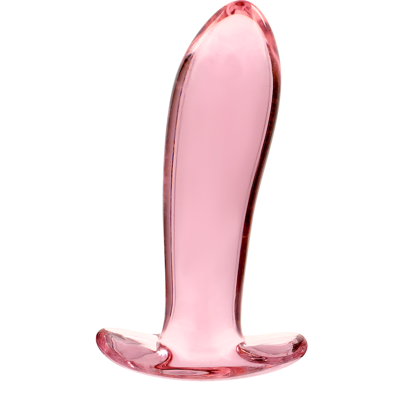 MODELLO 5 PLUG ANALE VETRO BOROSILICATO ROSA 12.5 CM O 3.5 CM - CHARME VIBE