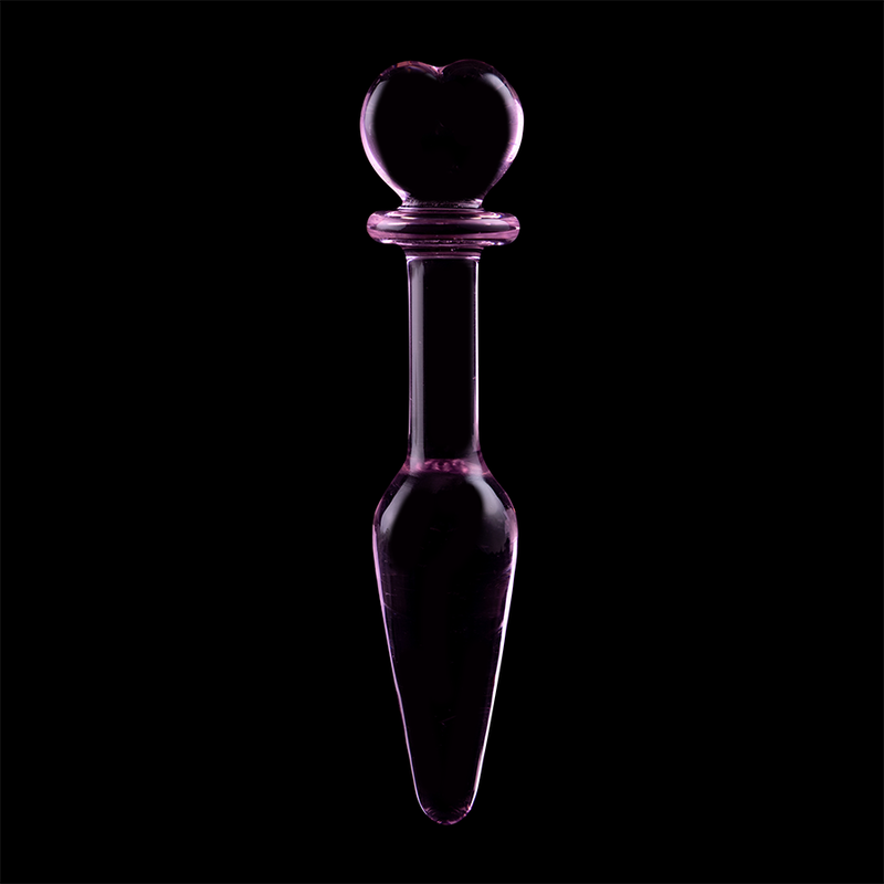 MODELLO 7 PLUG ANALE VETRO BOROSILICATO ROSA 13.5 CM O 3 CM - CHARME VIBE