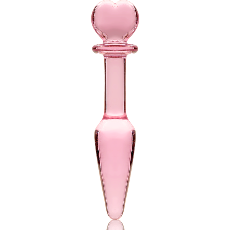 MODELLO 7 PLUG ANALE VETRO BOROSILICATO ROSA 13.5 CM O 3 CM - CHARME VIBE