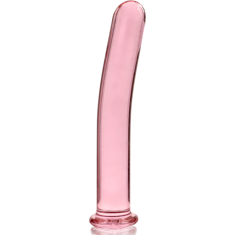 MODELLO 8 DILDO IN VETRO BOROSILICATO ROSA 14.5 CM O 2 CM - CHARME VIBE