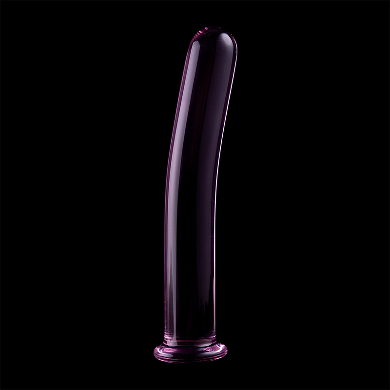 MODELLO 8 DILDO IN VETRO BOROSILICATO ROSA 14.5 CM O 2 CM - CHARME VIBE