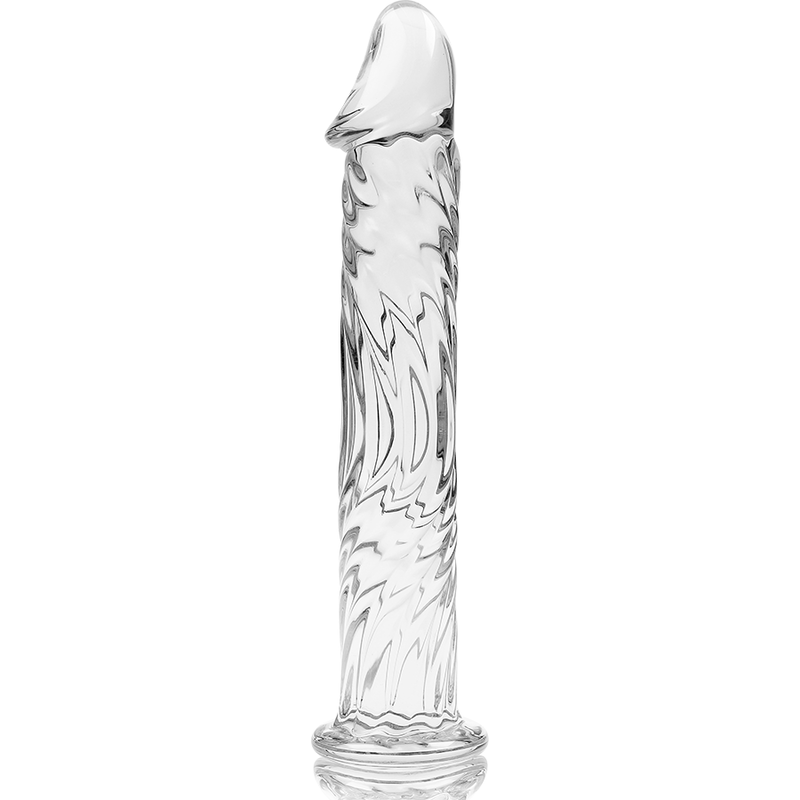 MODELLO 12 DILDO IN VETRO BOROSILICATO TRASPARENTE 17 CM O 3.5 CM - CHARME VIBE