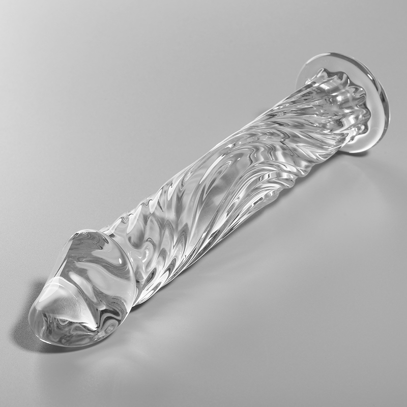 MODELLO 12 DILDO IN VETRO BOROSILICATO TRASPARENTE 17 CM O 3.5 CM - CHARME VIBE