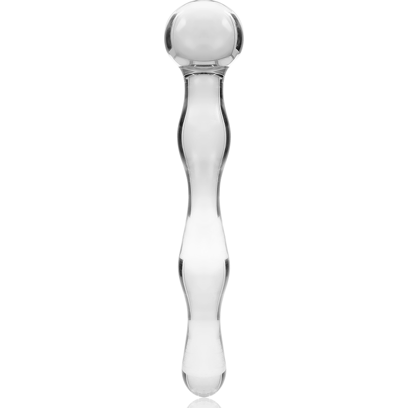 MODELLO 13 DILDO IN VETRO BOROSILICATO TRASPARENTE 18 CM O 3.5 CM - CHARME VIBE