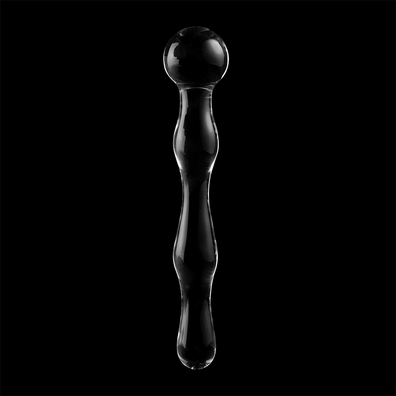 MODELLO 13 DILDO IN VETRO BOROSILICATO TRASPARENTE 18 CM O 3.5 CM - CHARME VIBE
