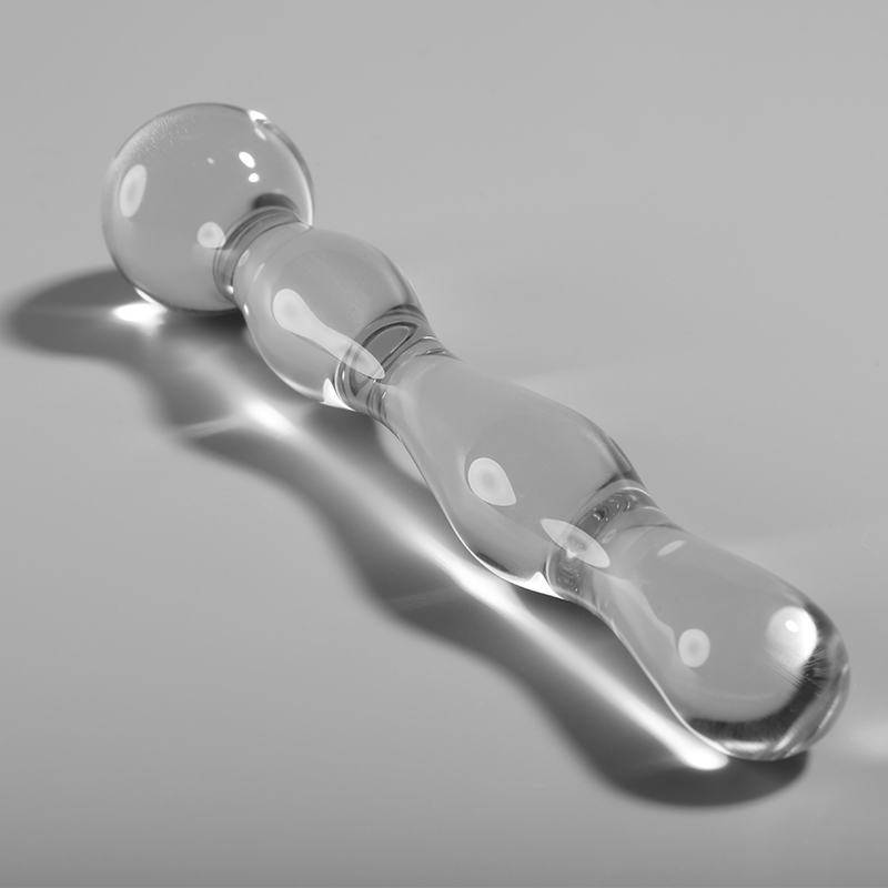 MODELLO 13 DILDO IN VETRO BOROSILICATO TRASPARENTE 18 CM O 3.5 CM - CHARME VIBE