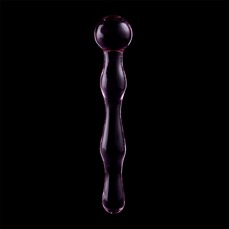 MODELLO 13 DILDO IN VETRO BOROSILICATO ROSA 18 CM O 3.5 CM - CHARME VIBE