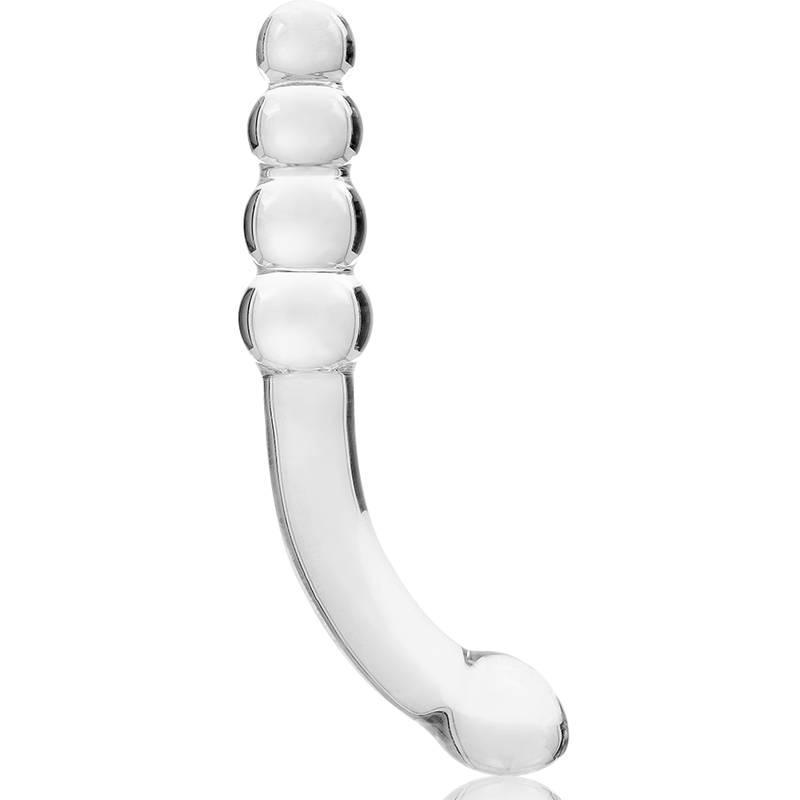 MODELLO 14 DILDO IN VETRO BOROSILICATO TRASPARENTE 18.5 CM O 3 CM - CHARME VIBE