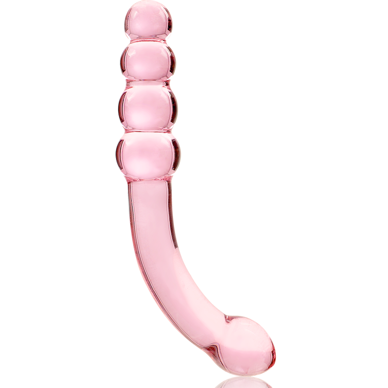 MODELLO 14 DILDO IN VETRO BOROSILICATO ROSA 18.5 CM O 3 CM - CHARME VIBE