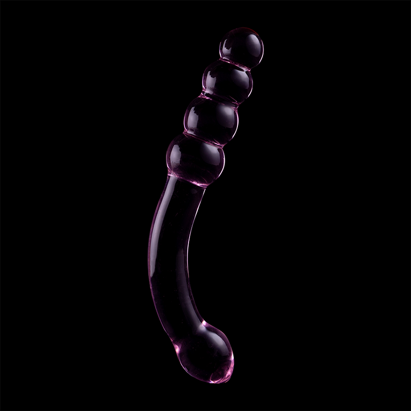 MODELLO 14 DILDO IN VETRO BOROSILICATO ROSA 18.5 CM O 3 CM - CHARME VIBE
