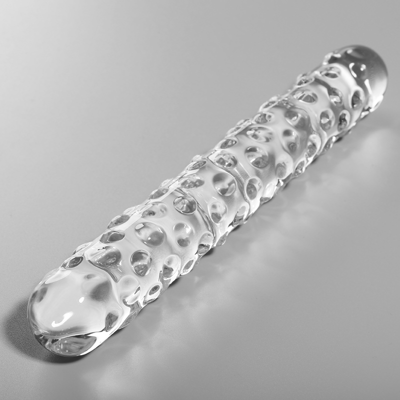 MODELLO 15 DILDO IN VETRO BOROSILICATO TRASPARENTE 18.5 CM O 3 CM - CHARME VIBE
