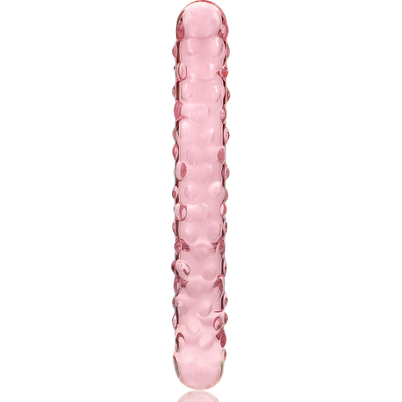 MODELLO 15 DILDO IN VETRO BOROSILICATO ROSA 18.5 CM O 3 CM - CHARME VIBE