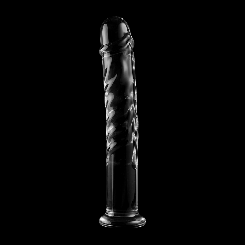 MODELLO 16 DILDO IN VETRO BOROSILICATO TRASPARENTE 18.5 CM O 3 CM - CHARME VIBE